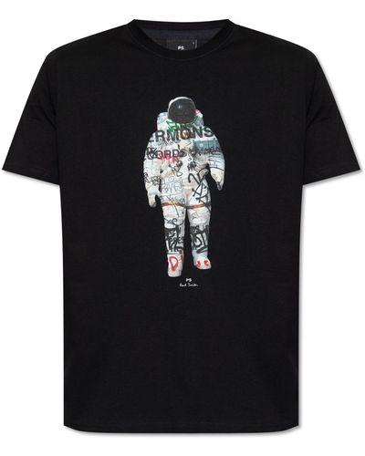 PS by Paul Smith Ps Paul Smith Printed T-Shirt - Black