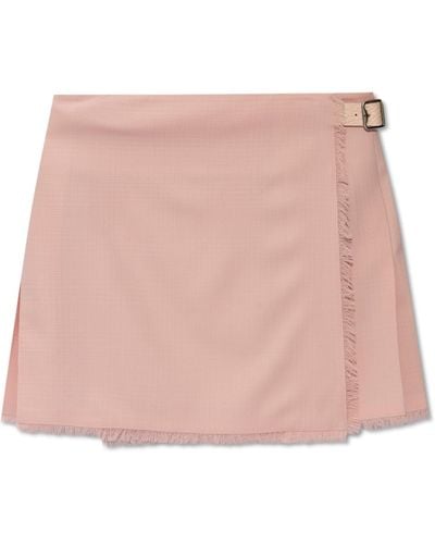 Burberry Wool Skirt, - Pink