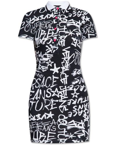 Versace Dress With Collar - White