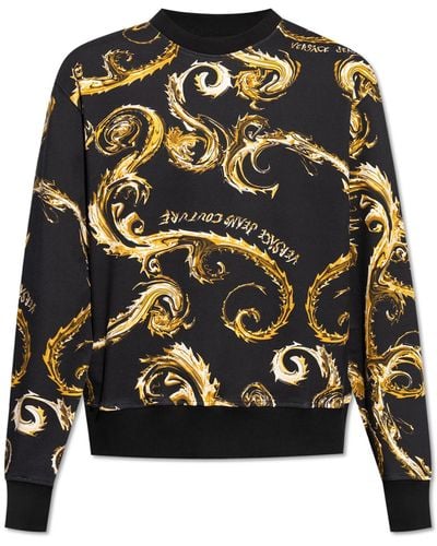 Versace Sweatshirt With Print, - Black