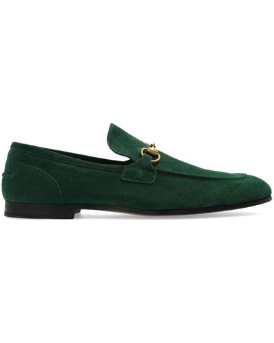 Green Gucci Loafers and moccasins for Women | Lyst
