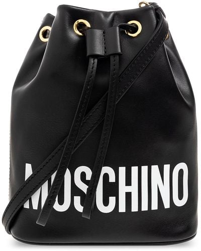 Moschino Bucket Shoulder Bag - Black