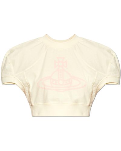 Vivienne Westwood Short T-Shirt With Print - White