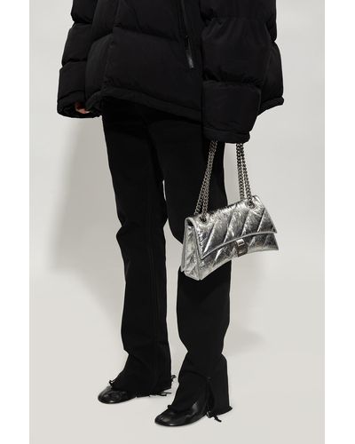 Balenciaga ‘Crush Small’ Shoulder Bag - White