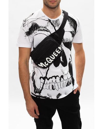 Alexander McQueen Branded Belt Bag - Black