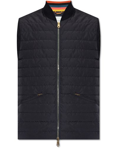Paul Smith Vest With Down Front - Black