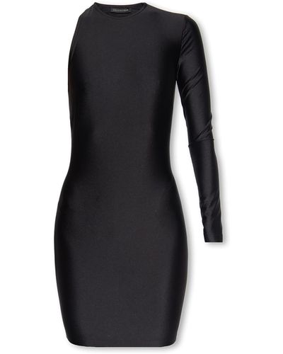 Balenciaga One-Shoulder Dress - Black
