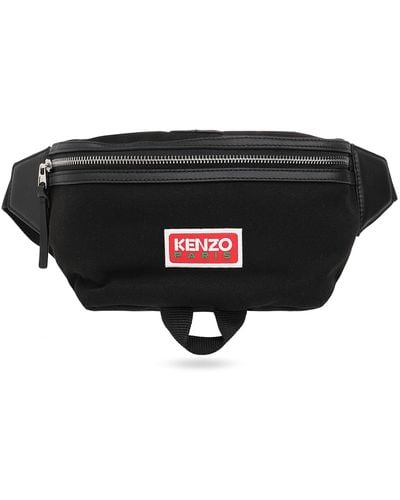 Kenzo Black Kansai Yamamoto Edition Tiger Crest Belt Bag In 99