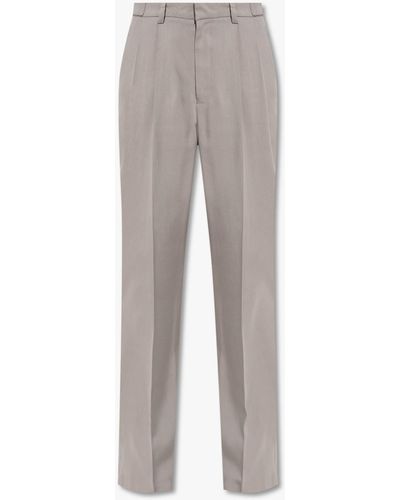 MISBHV Pleat-Front Trousers - Grey