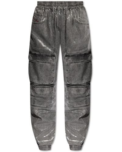 DIESEL 'd-mirt-s' Cargo Jeans, - Grey