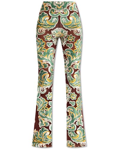 Etro Flared Trousers, - Green
