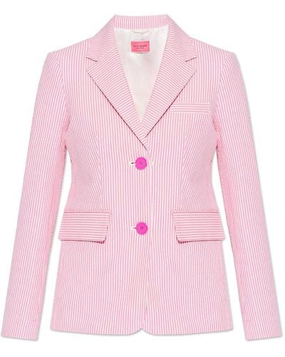 Kate Spade Striped Blazer - Pink
