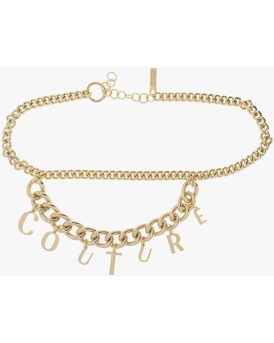 Versace Chain-link Belt - White