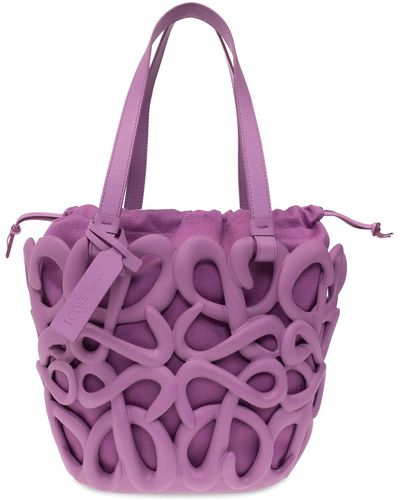 Loewe 'anagram' Shopper Bag - Purple