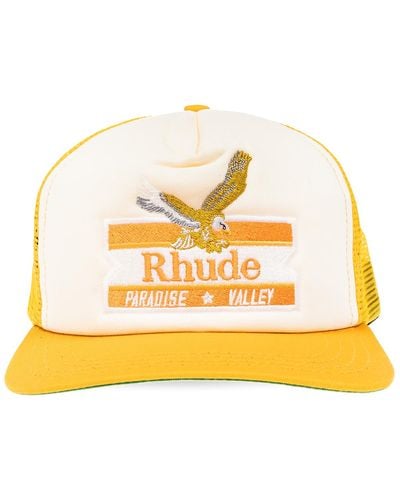 Rhude Baseball Cap, - Yellow