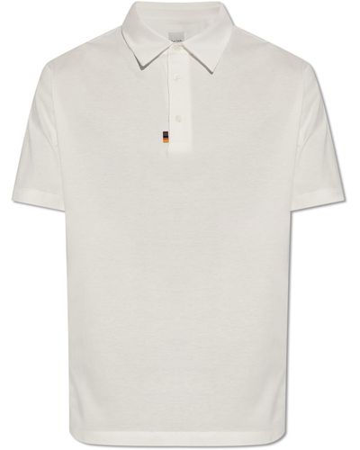 Paul Smith Polo Shirt With Logo, - White