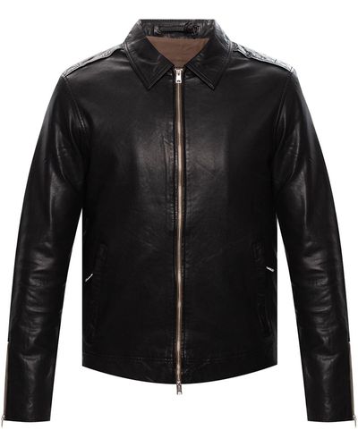 AllSaints 'laverton' Leather Jacket Black
