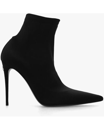 Dolce & Gabbana ‘Lolo’ Court Shoes With Sock - Black