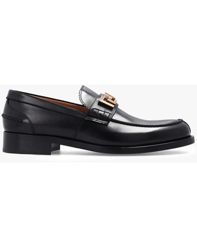 Versace ‘La Greca’ Loafers - Black