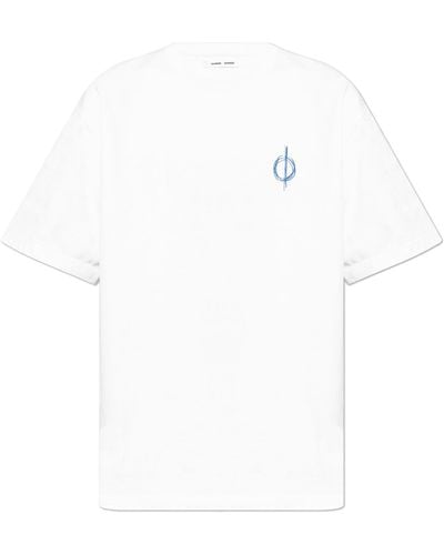 Samsøe & Samsøe T-shirt 'sacopenhagen', - White