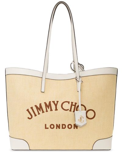 Jimmy Choo 'nine2five' Shopper Bag - Natural