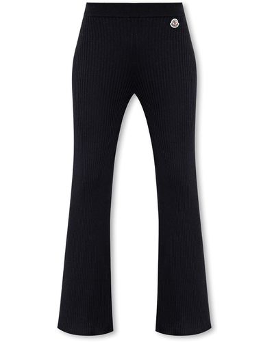 Moncler Ribbed Trousers - Black