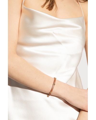 Tory Burch ‘Eleanor’ Bracelet With Logo - White