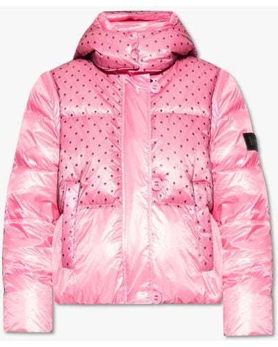 RED Valentino Down Jacket With Detachable Sleeves - Pink