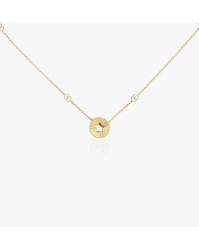 Gucci 'icon Heart' Necklace - Metallic