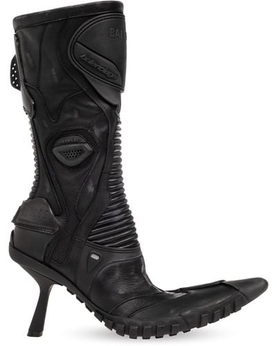 Balenciaga Heeled Ankle Boots, - Black