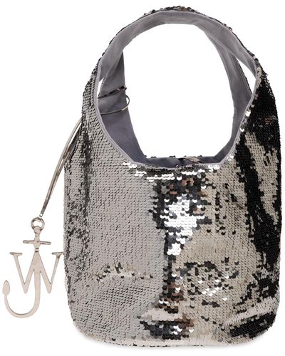 JW Anderson Sequin Handbag, - Metallic