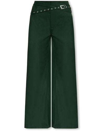 Gestuz ‘Fenaygz’ High-Waisted Trousers - Green