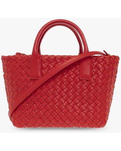 Bottega Veneta ‘Cabat Mini’ Shopper Bag - Red