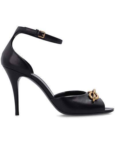 Saint Laurent ‘Le Maillon’ Heeled Sandals - Black