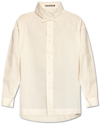 Issey Miyake Oversize Shirt, - Natural