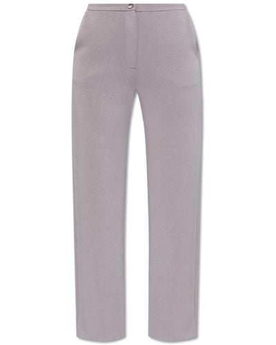 Emporio Armani Trousers With Straight Legs, - Grey