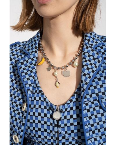 Marni Necklace With Charms - Metallic