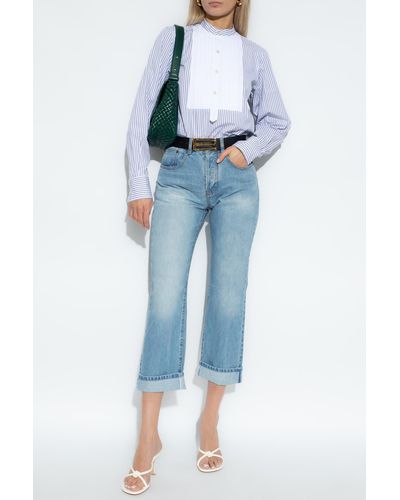 Victoria Beckham Jeans With Straight Legs - Blue