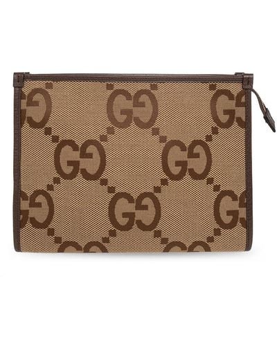 Gucci Pouch With Monogram - Brown