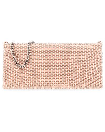 Casadei Shoulder Bag With Glossy Applications - Pink