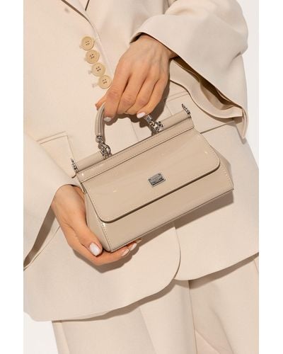 Dolce & Gabbana ‘Sicily Small’ Shoulder Bag - Natural