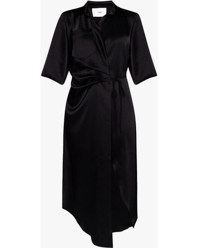 Nanushka Asymmetrical Dress - Black