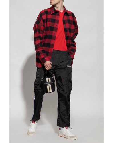 Palm Angels Checked Shirt - Red