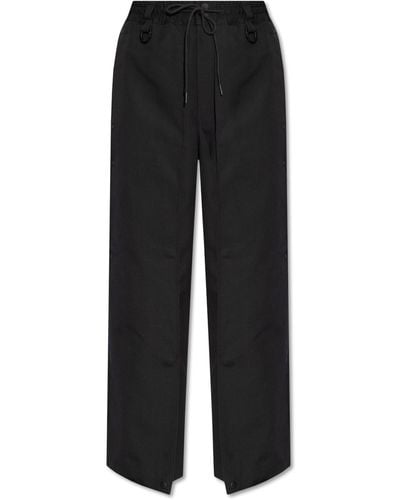 Y-3 Cotton Pants, - Black