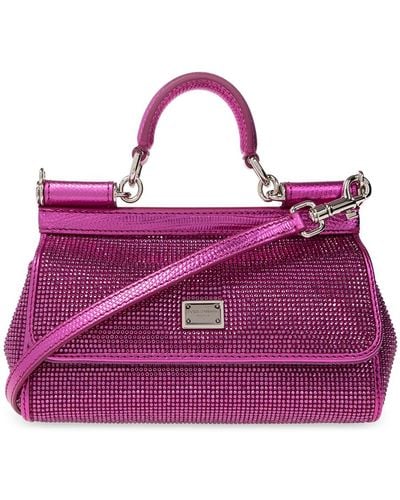 Dolce & Gabbana ‘Sicily Small’ Shoulder Bag - Purple