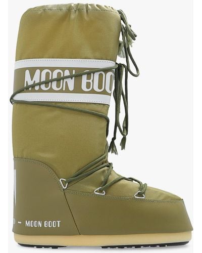 Moon Boot ‘Icon Nylon’ Snow Boots - Green