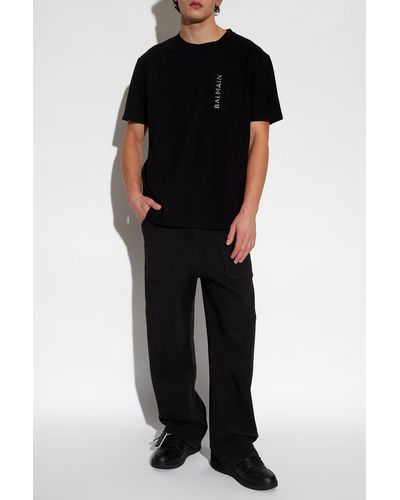 Balmain Oversize T-Shirt - Black