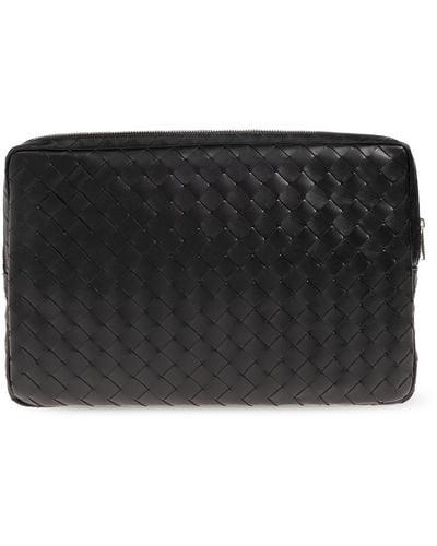 Bottega Veneta Handbag With Intrecciato Weave, - Black