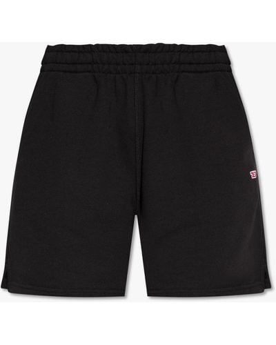 DIESEL 'p-jar-d' Shorts With Logo - Black