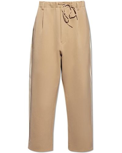 Y-3 Sweatpants With Logo, - Natural